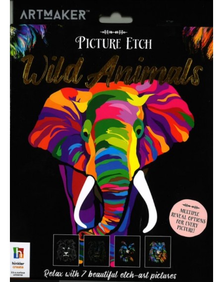 Mini Picture Etch Art : Wild Animals