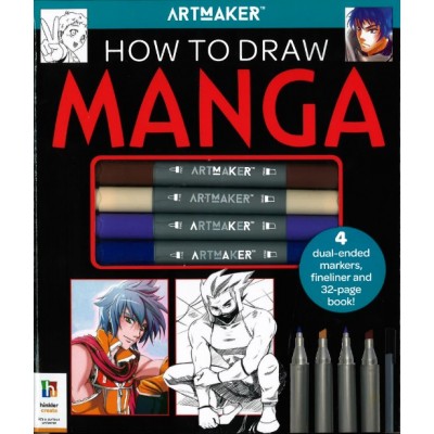 Art Maker How to Draw Manga Carry Case - Kits - Adult Colouring - Adults -  Hinkler