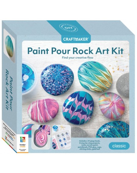 Craft Maker : Paint Pour Rock Art Kit