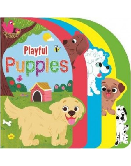 Layered Board Book : Playful Puppies