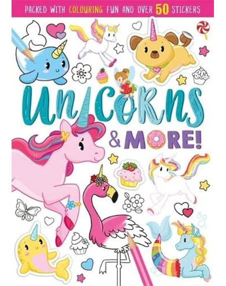 Unicorns and More Colouring Book