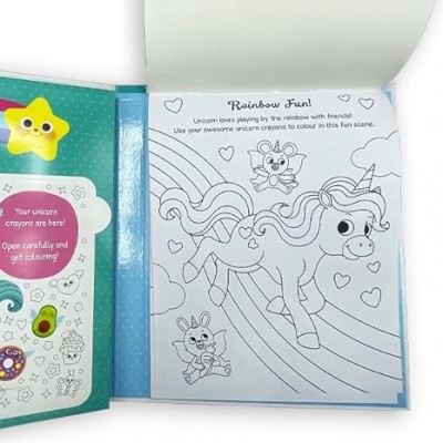 Colouring Book with Crayons