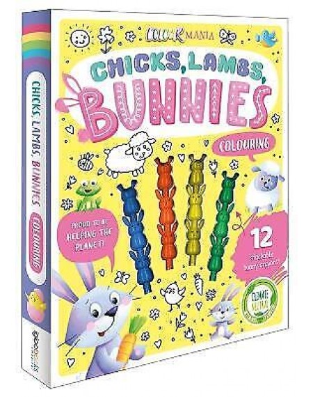 Chicks, Lambs, Bunnies Colouring