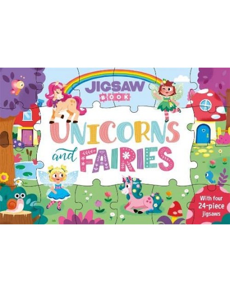 Jigsaw Book : Unicorn And Fairies