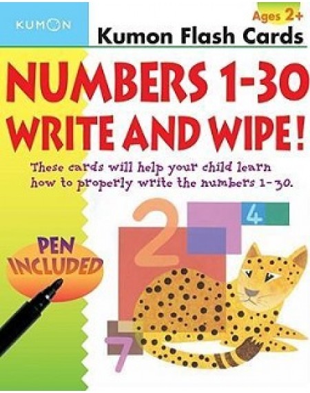 Flash Cards : Number 1-30 write and wipe