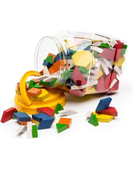 250 Pieces Learning Set: Wooden Pattern Blocks