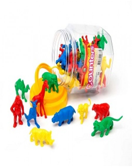 Wild Animal Counters Jar Of 40