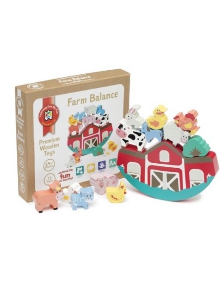 Premium Wooden Toys Farm Balance