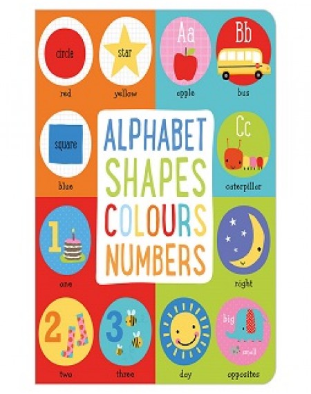 Board Book Alphabet, Shapes, Colours, Numbers