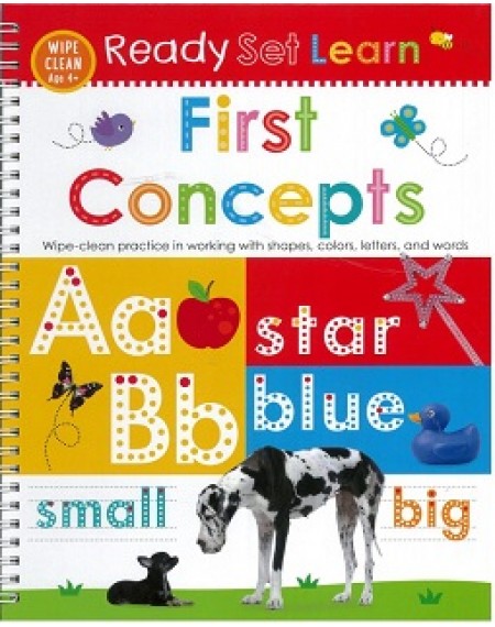 Ready Set Learn Wipe Clean : First Concepts