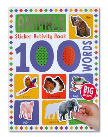 100 Words Sticker Activity Book  : Animals