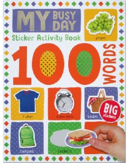 100 Words Sticker Activity Book  : My Busy Day