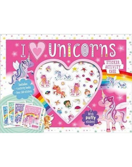 I Love Unicorns Sticker Activity Case