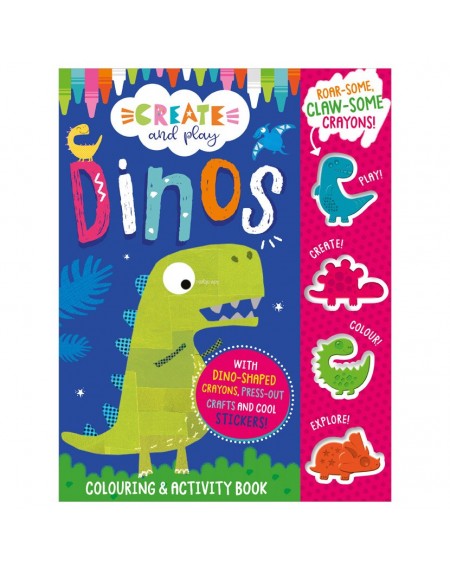 Create and Play Dinos Colouring Activity Book