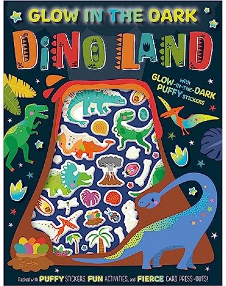 Glow in the Dark Dino Land Activity Book