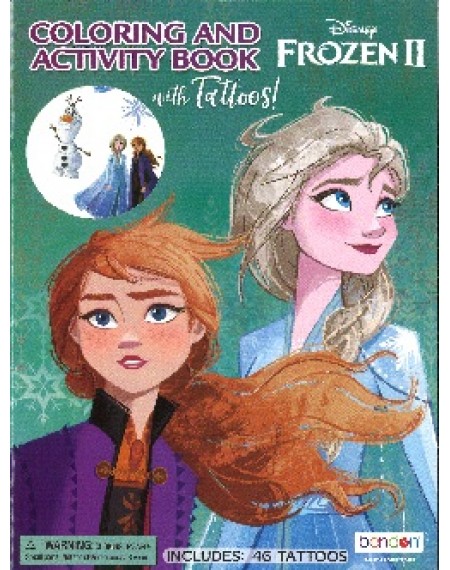 Color And Activity Book With Tattoos : Frozen 2