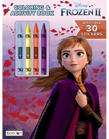 Coloring And Activity Book With Crayons : Frozen 2