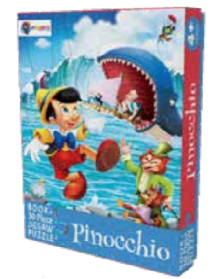 Book And 30 Piece Jigsaw Puzzle : Pinocchio