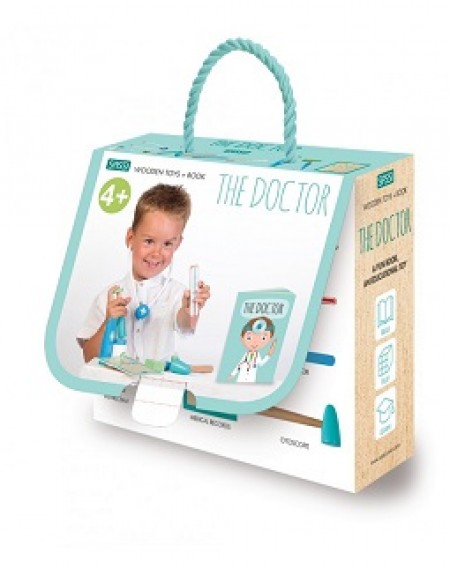 WOODEN TOYS AND BOOK - THE DOCTOR