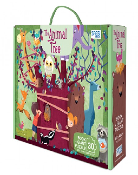 GIANT PUZZLE AND BOOK - THE ANIMAL TREE