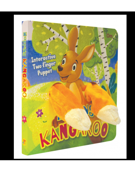 Hopping Kangaroo Finger Puppet Book for Children: Animal Finger Puppet Board Book for Babies | Picture Book for Kids Om Books International