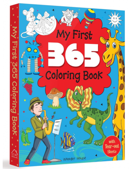 My First 365 Coloring Book: Jumbo Coloring Book For Kids