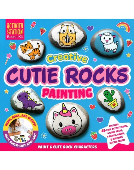 Activity station Creative Cutie Rocks Painting Fun Book + Kit