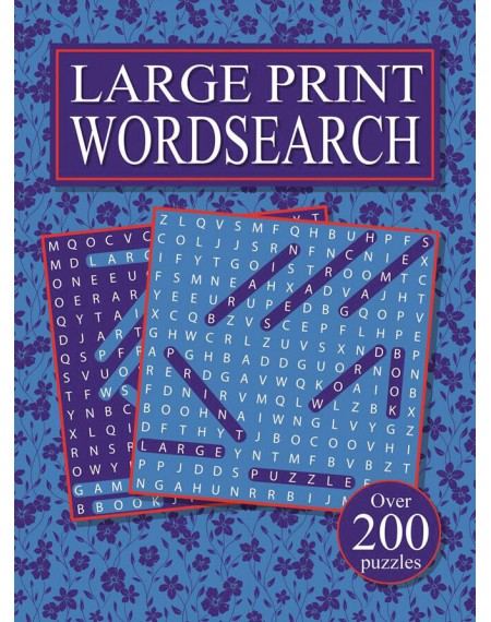 4160 Large Print Word Search Book 3 - Blue Cover