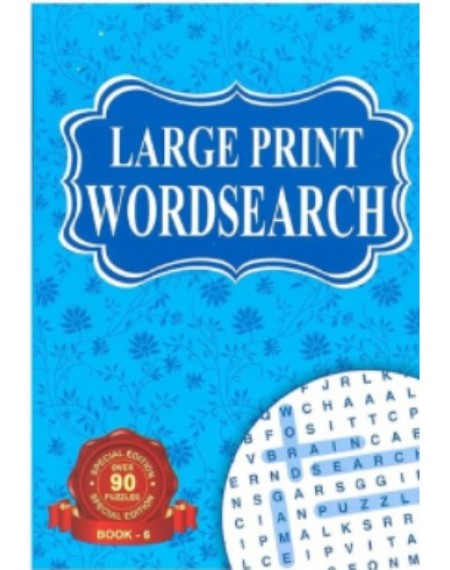 A5 Large Print Wordsearch Book Series 4175 (Book 6)