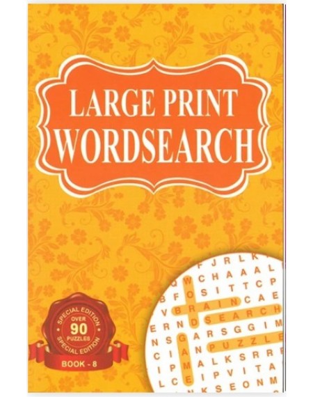 A5 Large Print Wordsearch Book Series 4175 (Book 8)