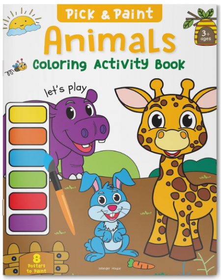 Pick and Paint Coloring Activity Book – Animals
