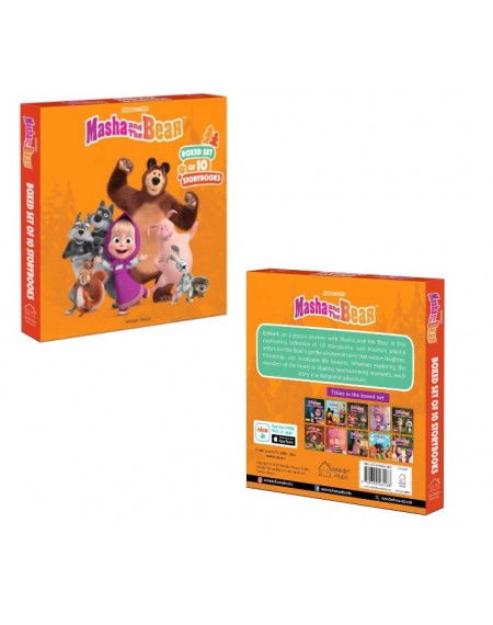 Masha and The Bear Story Books (Boxed Set of 10) (Story Book - Paperback)