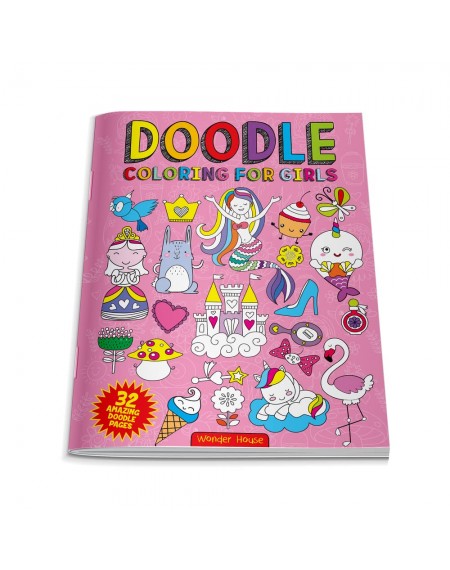 Doodle Coloring for Kids: Pink Edition